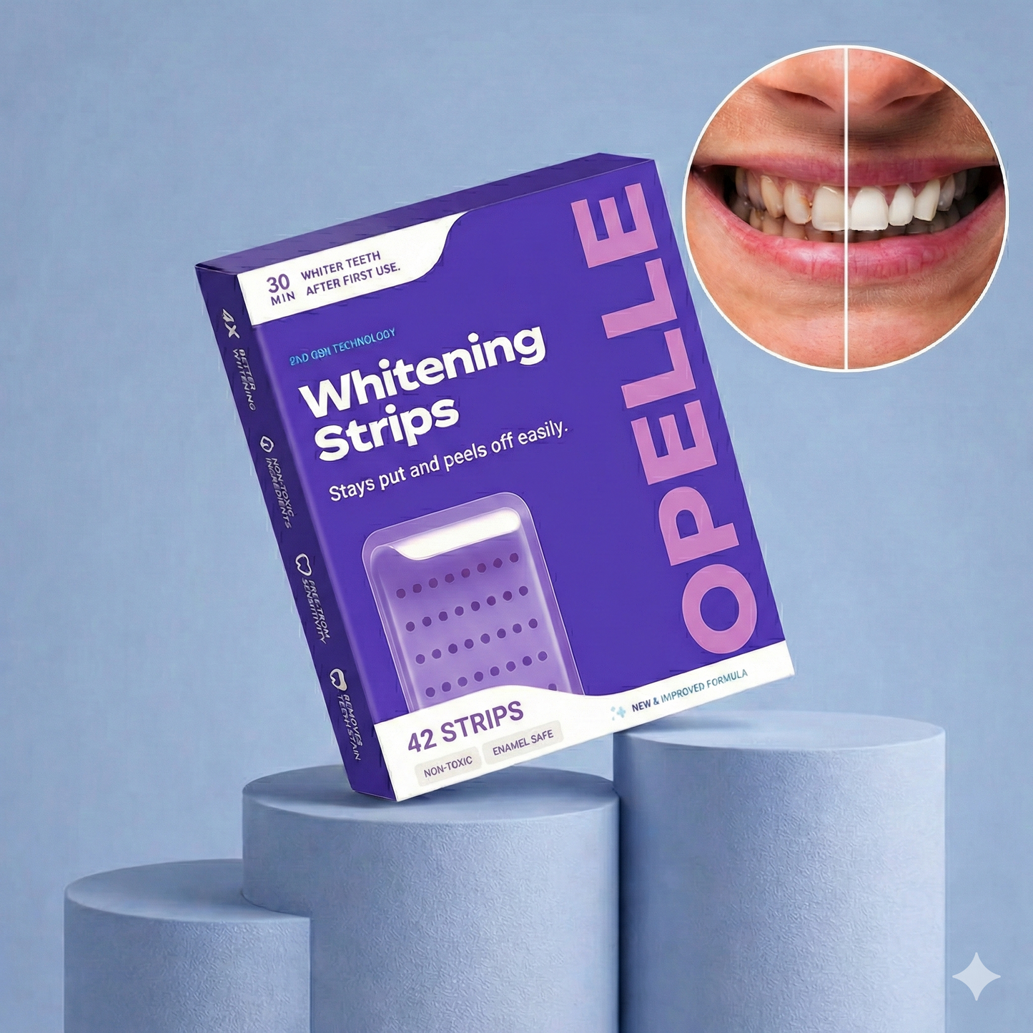 Opelle™ PAP+ Purple Whitening Strips